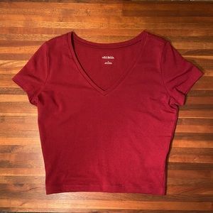 RED CROP TOP